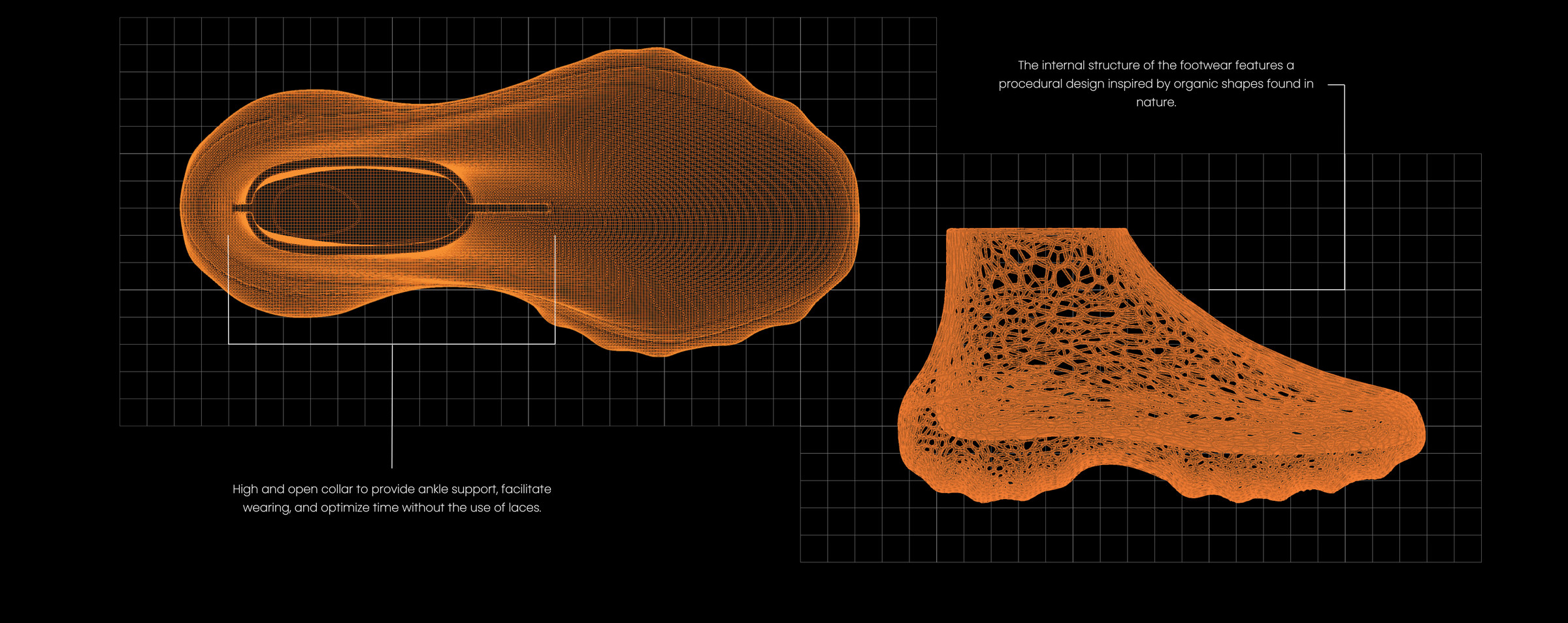X-PACE sole and collar design sheet